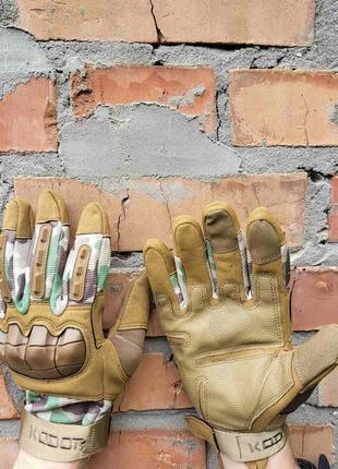 Рукавиця тактична утеплена мультикам