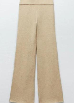 Теплые брюки с альпокой zara