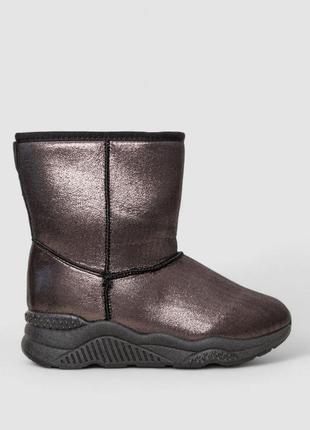 Угги женские с искусственным мехом внутри, цвет коричневый, 131r7410