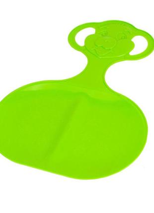 Детская игрушка "санки-ледянка" 1318txk пластик зеленый
