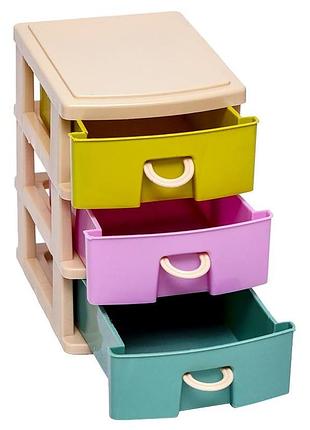 Органайзер настільний 3 відділення q19 252-45, 14,5х13х10 см (116776)