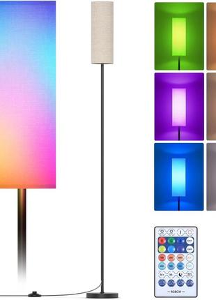 Торшеры для гостиной, современный торшер со светодиодной лампой rgb, затемняемый торшер с управлением