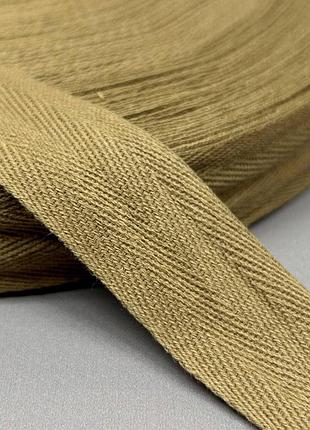 3 см киперная лента хб 46м - капучино