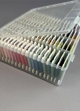 Пластиковий органайзер для зберігання ниток муліне -80 шт