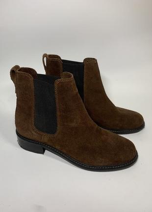 Чоловічі черевики натуральна замша h&m hennes & mauritz н4966 чолсі чоботи стильні актуальні тренд  чоловічі стильні черевики брен