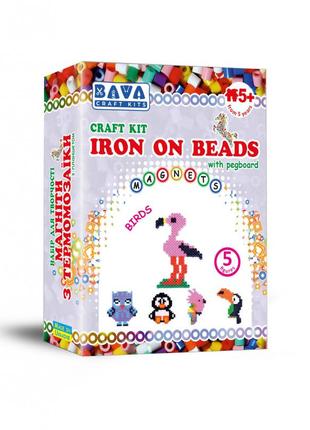 Магніти з термомозаїки "птахи" (tm-005) набір для творчості