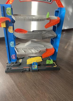 Іграшковий гараж для машинок klein hot wheels чотириповерховий,41*36*8 см 4