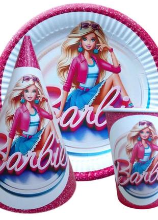 Набор тематической посуды "barbi"