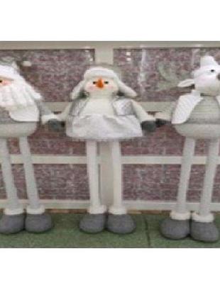 Фігура новорічна "santa&co" 49-97см (ноги-телескоп) stenson m17288 [склад зберігання: одеса №3]