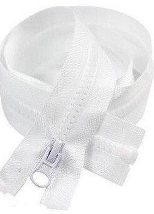 55см-белая тракторная молния для одежды тип 5