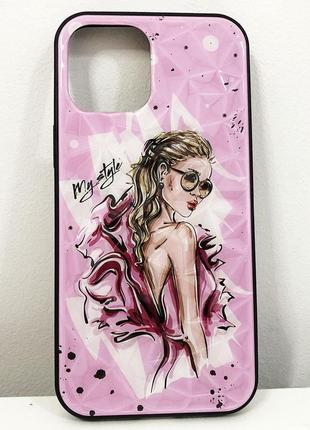 Чохол apple iphone 12 pro max. my rl-128 style рожевий