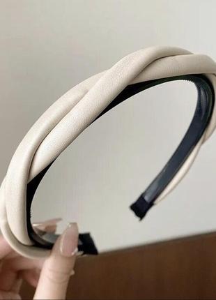 Обруч для волосся, ободок для волос, екошкіра