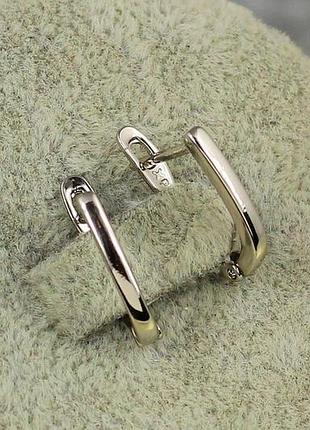 Серьги xuping jewelry дорожки 1,5 см серебристые