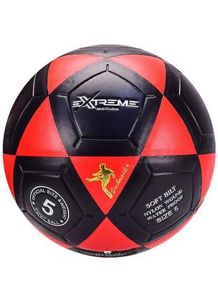 М'яч футбольний fb2114 №5, pu, 400 грам діаметр 21,3  червоний