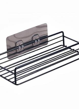 Полиця металева для ванної, кухні чорний