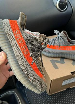 Чоловічі кросівки yeezy boost 350 v2 dark beluga