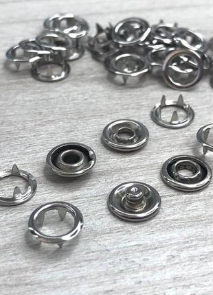 Кнопка трикотажная baby 9,5мм никель (50шт.) (212223)