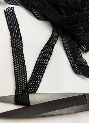 Резинка сеточка для нижнего белья, 2см - черная