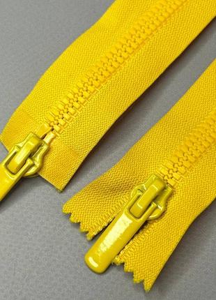 (желтый) разъемная молния барышевка 100см с двумя бегунками