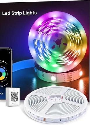 Світлодіодна led стрічка nallee 10м з пультом і додатком уцінка