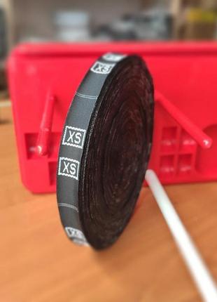 Розмірник тканинний (жаккард) xs 960шт. чорний