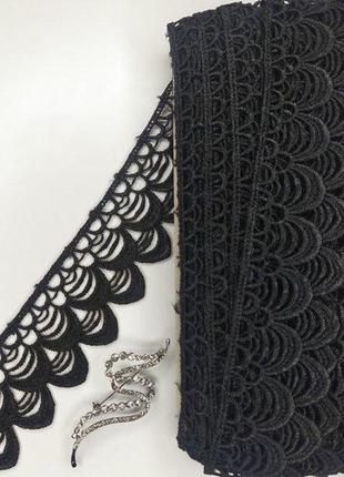 Мереживо макраме sindtex 6см (13м) колір - чорний (12-sf3131-2)