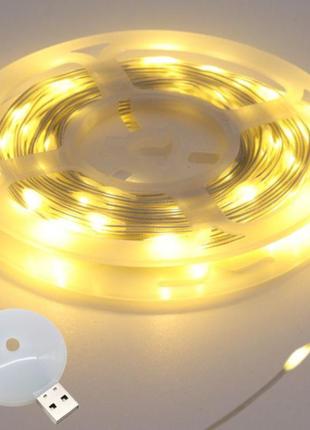 Гірлянда роса від usb, 10м, 100led, теплий білий / світлодіодна led гірлянда на котушці / новорічна гірлянда