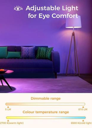 Лампочка кольорова refoss wi-fi