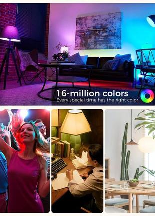 Лампочка кольорова refoss wi-fi