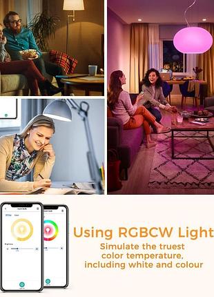 Лампочка кольорова refoss wi-fi