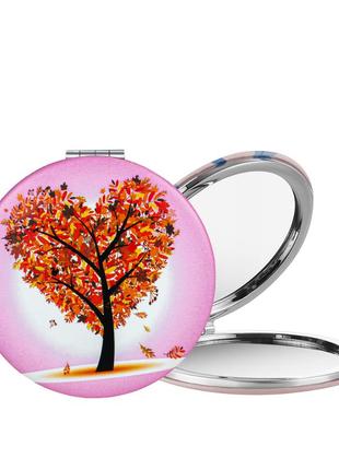 Зеркало косметическое карманное cosmetic mirror 8380