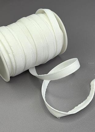 Жорстка тунельна стрічка ø 1см, моток 23 м - білий теплий