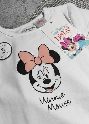 Набір боді, шори, пов'язка lc waikiki disney minnie 9-12 міс3 фото