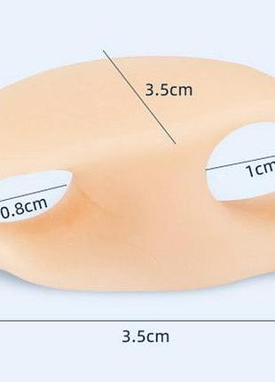 Силіконовий гелевий коректор на мізинець із фіксацією на два пальці, тылесні (пара)
