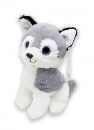 Мягкая игрушка "щенок", серый