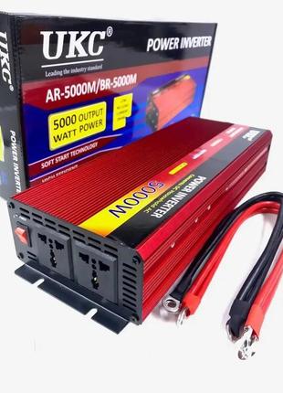 Перетворювач автомобільний інвертор ukc 5000 ватів 12v-220v ar-5000