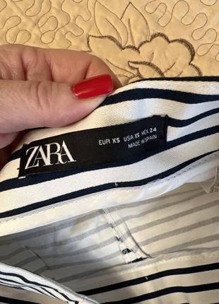 Шорты женские летние в полоску zara стильные короткие классные6 фото