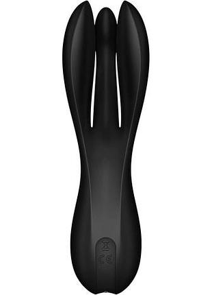Кліторальний вібратор satisfyer threesome 2 black 2