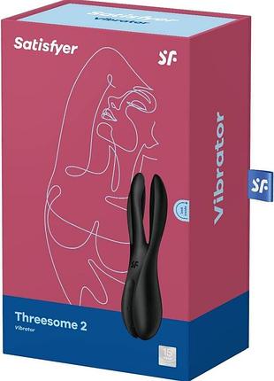 Кліторальний вібратор satisfyer threesome 2 black 7