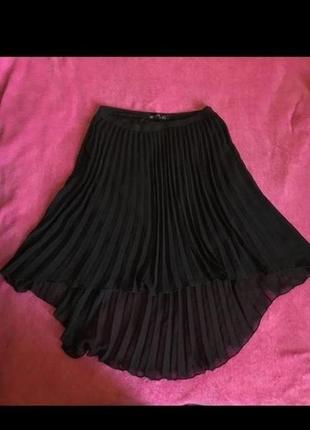 Юбка zara плиссе клеш спідниця