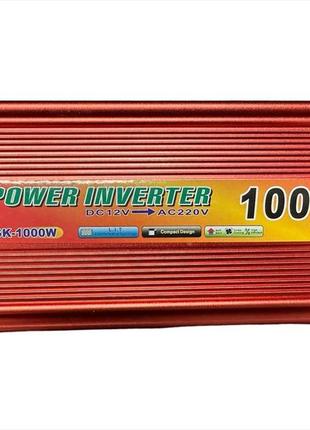Преобразователь напряжения авто инвертор 12v-220v 1000w