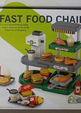 Игрушка супермаркет 668-139/140, на батарейках, 2 разновидности, свет, звук, 71 деталь, стойка, кофемашина, де3 фото