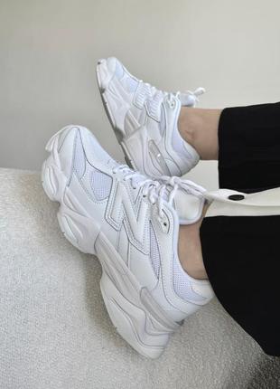 Нью беленс белые new balance 9060 triple white