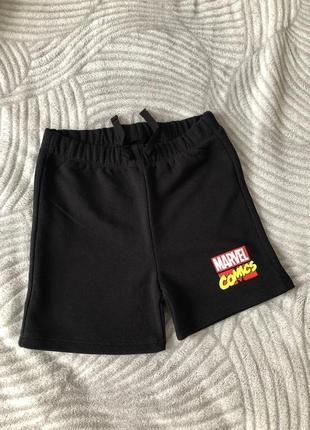 Новые шорты на мальчика 98 см черные primark marvel шортики