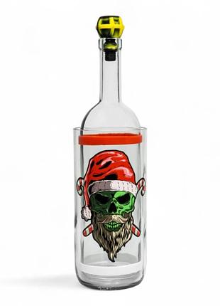 Стеклянный водный skull santa