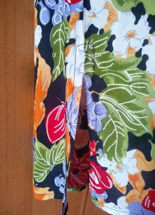 Летнее брендовое коттоновое платье, сарафан на пуговицах,р.48.7 фото
