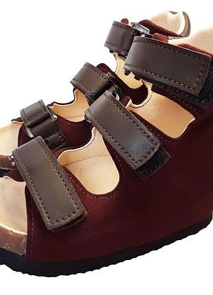 Ортопедические сандалии foot care fc-112 размер 22 бордовые