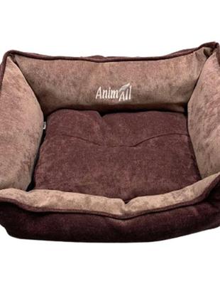 Лежак animall nena velours berry для собак коричневий 45×35×16 см (2000981198480)