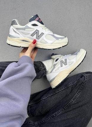 Нью беленс кроссовки new balance 990v3 miusa teddy santis sea salt