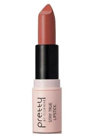 Помада для губ pretty by flormar stay true lipstik 002 - creamy coffee